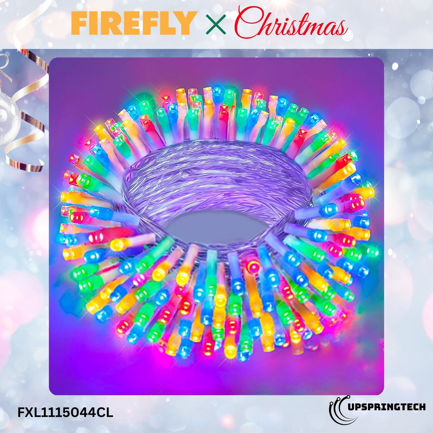 Firefly 100 LED Christmas String Lights – 10M Steady-On Series (FXL1115044)