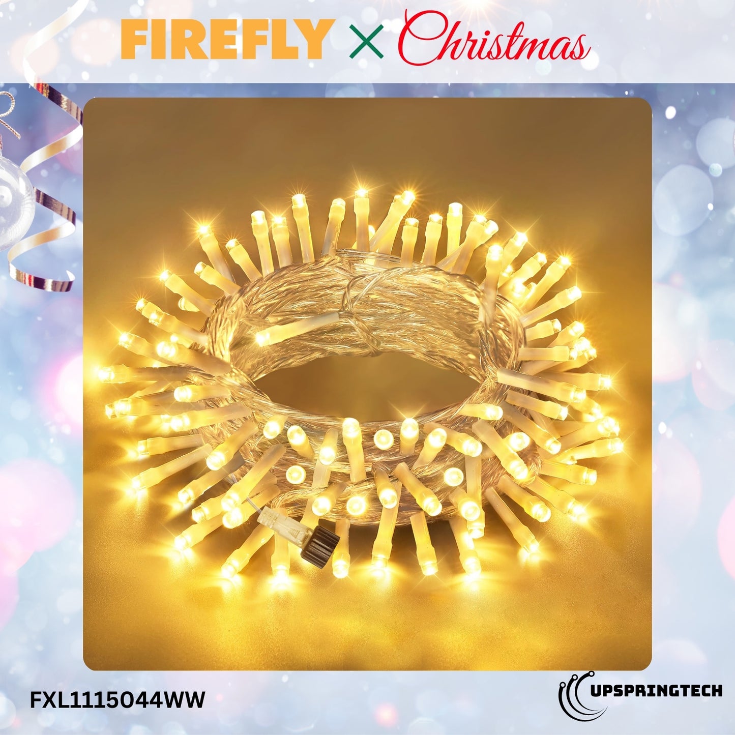 Firefly 100 LED Christmas String Lights – 10M Steady-On Series (FXL1115044)