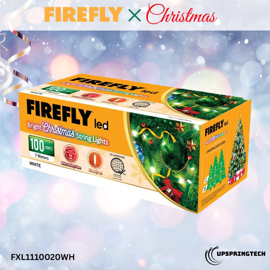 Firefly 100 LED Christmas String Lights – White Steady On (FXL1110020WH)