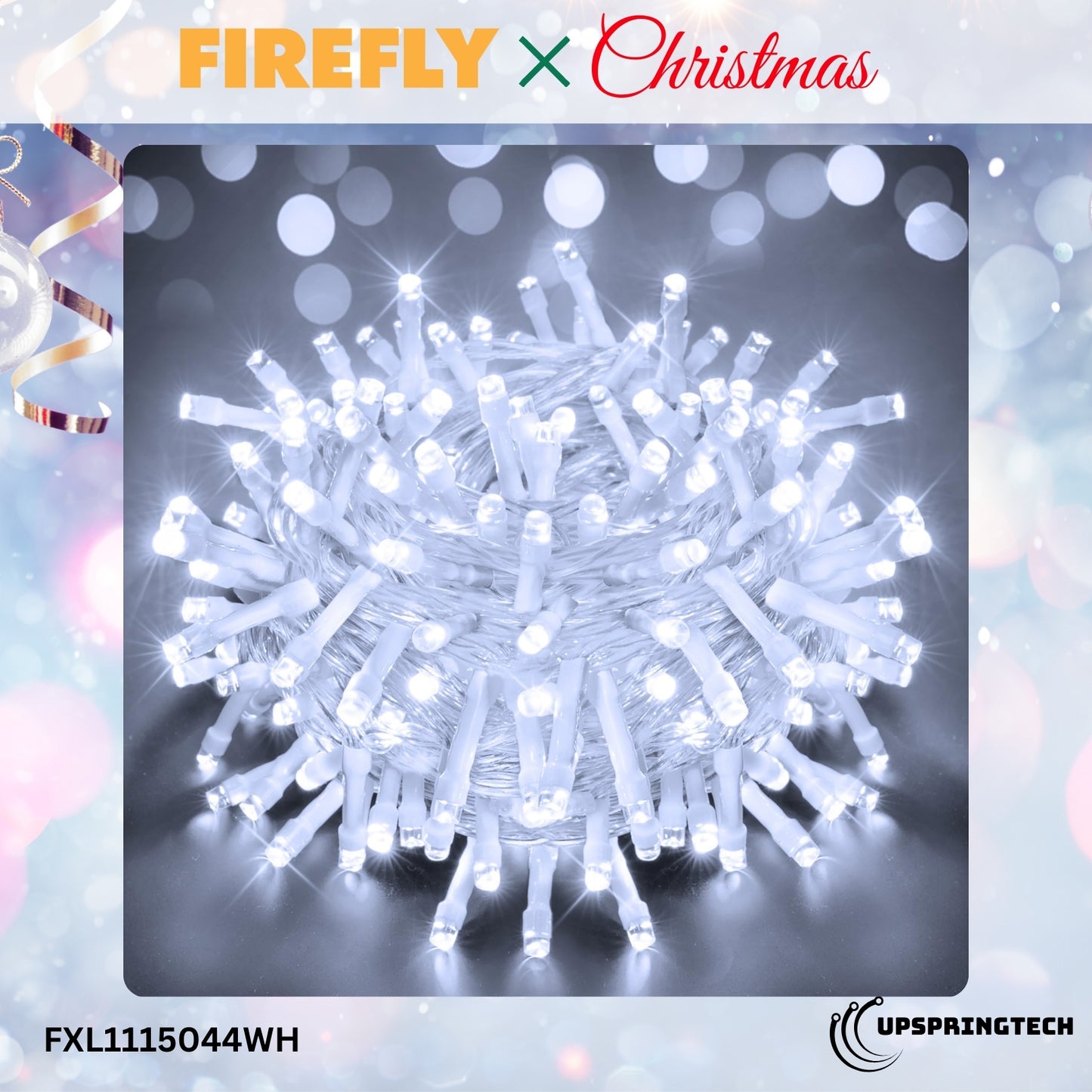 Firefly 100 LED Christmas String Lights – 10M Steady-On Series (FXL1115044)
