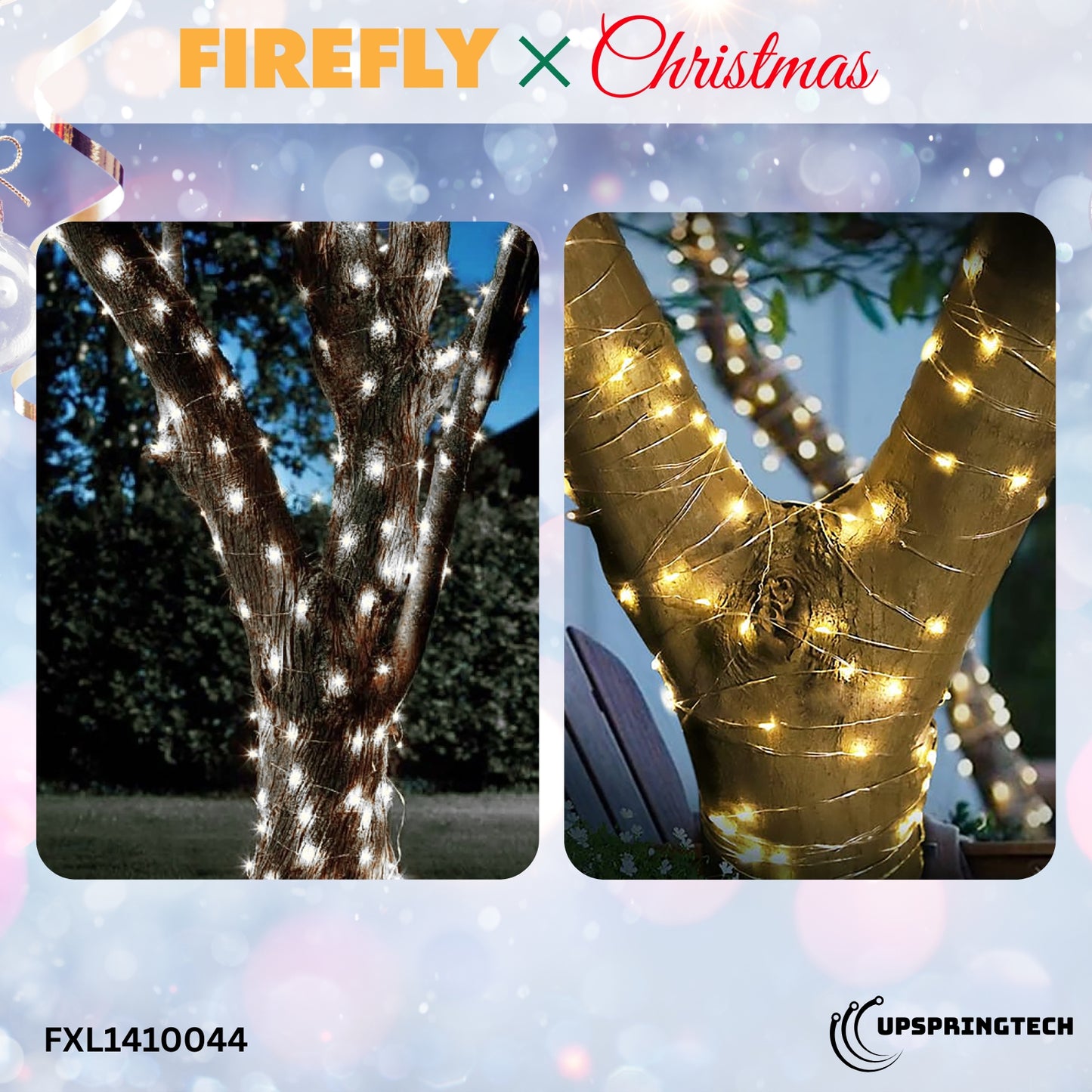 Firefly LED Christmas String Lights – 10 Meters (Connectable, Indoor Use)
